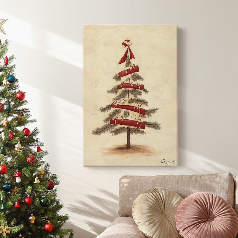 Art des Fêtes de Noël - Toile tendue avec châssis CDLV, H 27 po x l 18 po