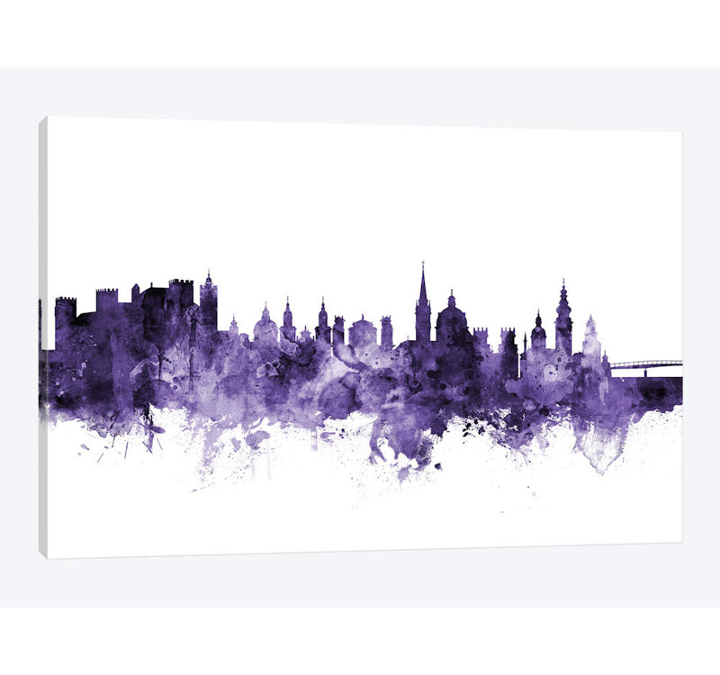 Reproduction d'art sur toile tendue, "Landing" par Michael Tompsett, 40 po x 60 po x 1,5 po, Toile tendue, Pas de tapis