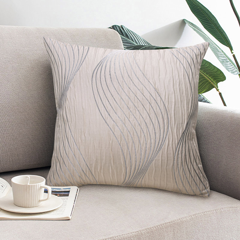 Briggett Plum Square Cushion, Natural
