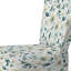 Chaise d'appoint rembourrée Teal & Ivory Coastal Elegance Floral