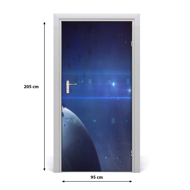 Spaceship Adhesive Door Decal