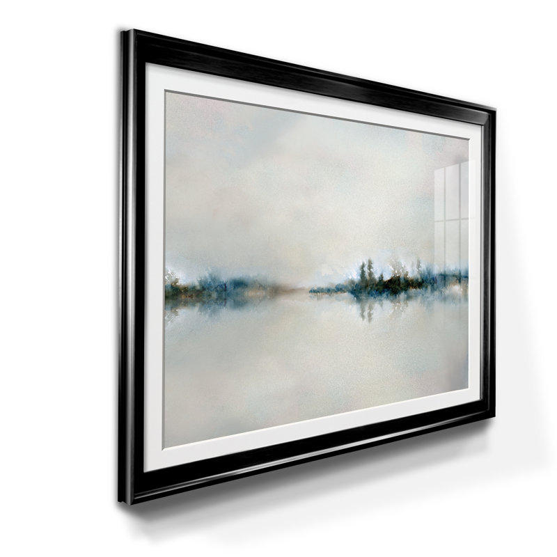 Calm Morning - Reproduction d'art sur papier encadrée, H 18,5 po x l 24,5 po x P 1,5 po, Noir