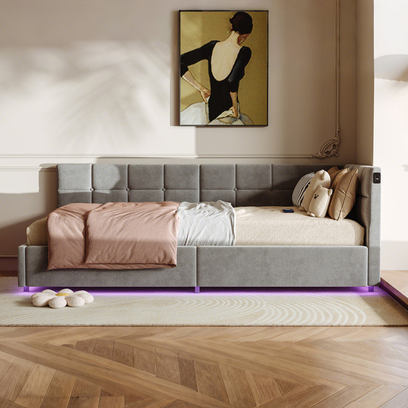 Bed, Gray