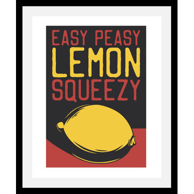 Easy Peasy - Single Picture Frame Print