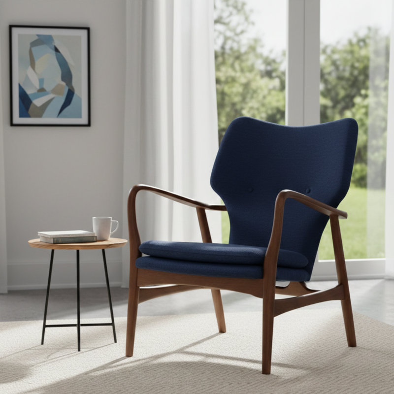 Chaise longue Patrik, Bleu