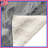 Gray White Flowers Blankets-126684036