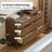 Walnut Colored Retro Accent Chest