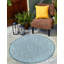 Tapis intérieur / extérieur bleu / ivoire Lithonia-93214189