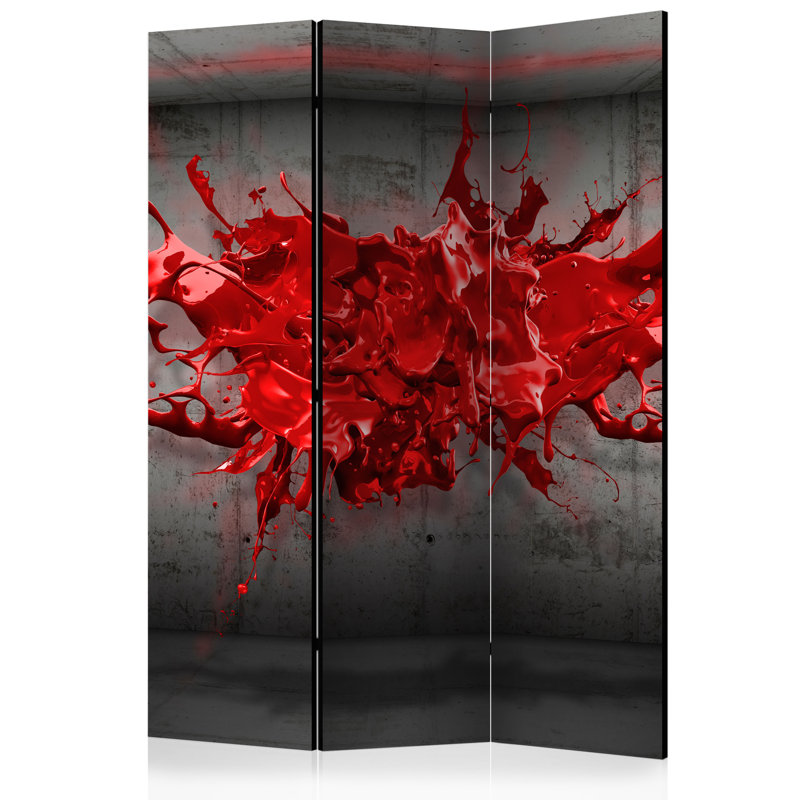 Melvina Solid Wood Folding Room Divider, 3