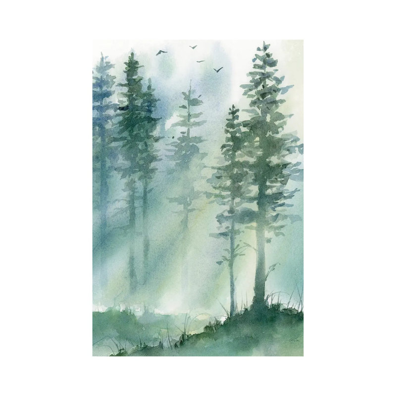 «Forest Light» - reproduction d'art murale - toile encadrée, H 26 po x l 18 po, Toile tendue, Ne s’applique pas