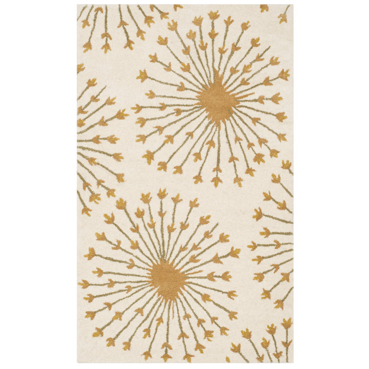 Mccullough Hand-Tufted Wool Beige/Gold Area Rug