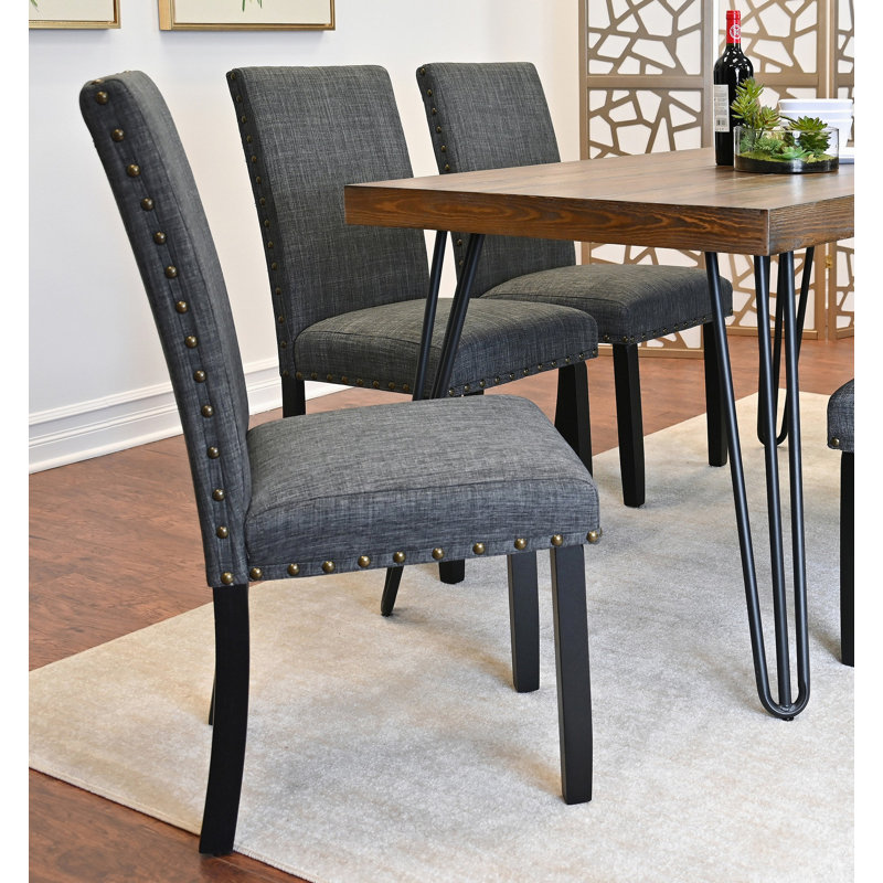 Ensemble de salle à manger 7 pièces Amisos, table à manger en épingle à cheveux avec 6 chaises, 3 options de couleurs, Beige