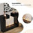 39.37"Black Modern Simulated Flame Electric Fireplace Humidifier-118508729-118508726