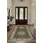 Albasa Collection Digital Print Cotton-Polyester Green Beige Moroccan Rug-1313824992