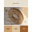 Tapis beige moelleux moelleux et moderne Acheson Bagel-1488213071