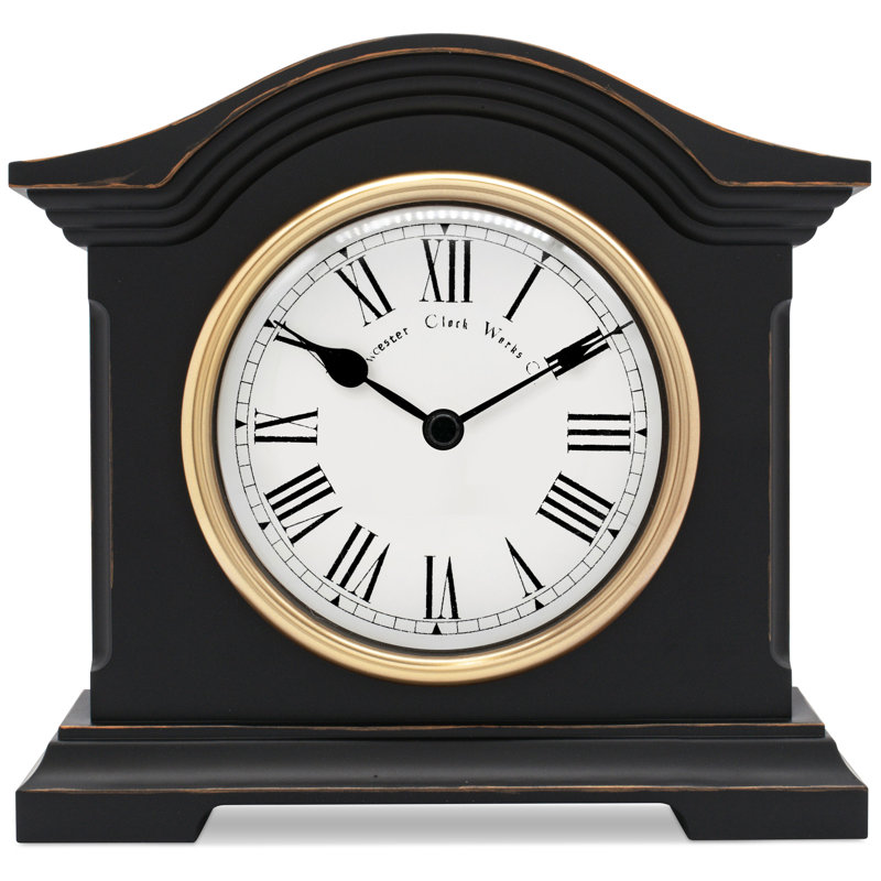 Acctim Falkenburg Mantel Clock Quartz, Black