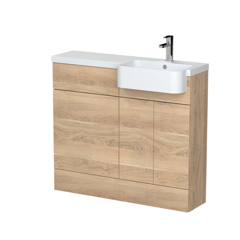 Single Bathroom Vanity with Farmhouse Basin