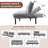 Betzayda Twin 72'' Upholstered Convertible Sofa