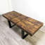 Table de salle à manger extensible pour 6 8 10, table de cuisine en bois de ferme moderne, table de conférence longue et extensible-450612279