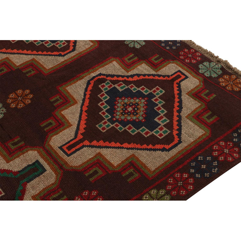 One-of-a-Kind Rectangle 5'10" X 8'3" No Wool Area Rug in Orange