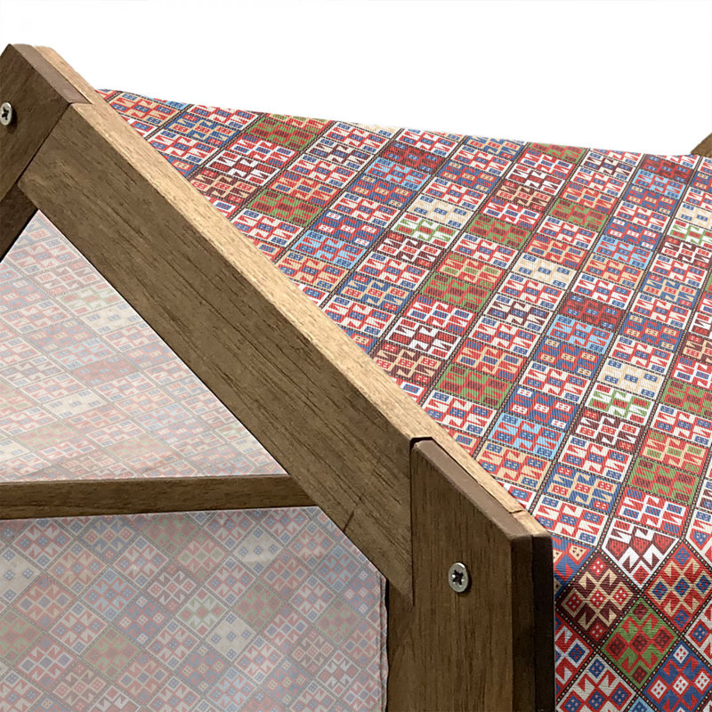 Niche pour chien en bois, H 32,28 po x l 39,37 po x P 28,35 po