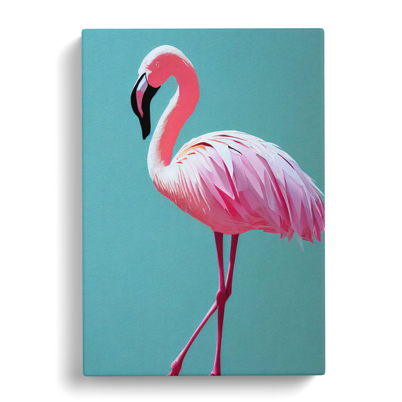 Stunning Flamingo - Wrapped Canvas, 60cm H x 35cm W x 3cm D