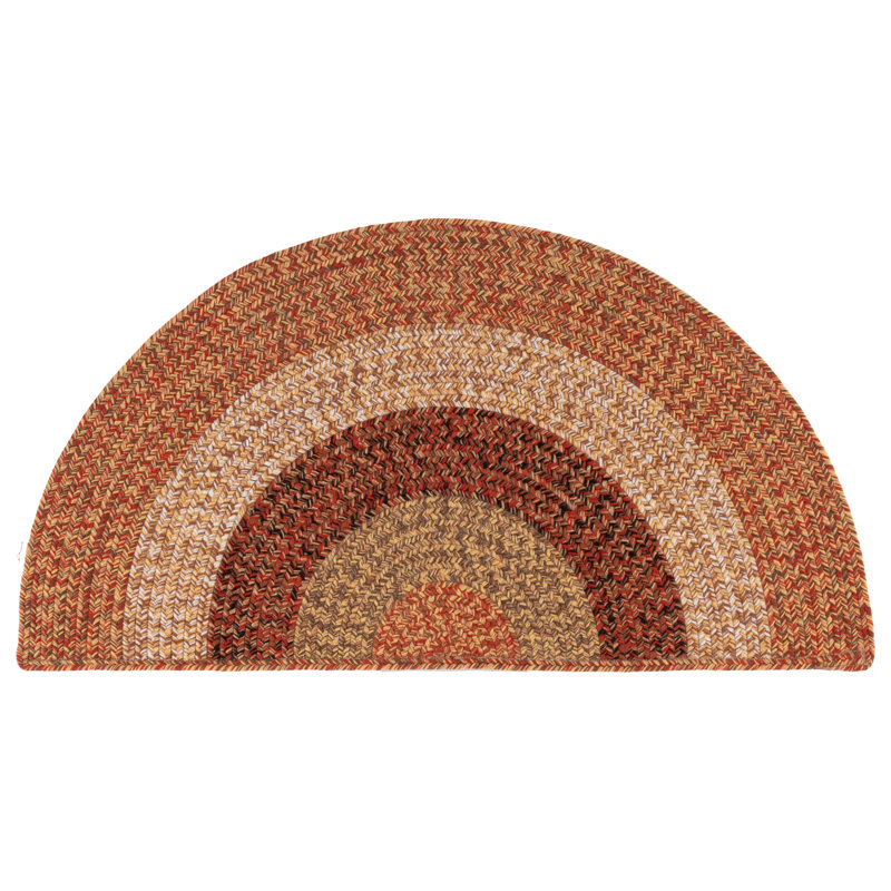 Tapis intérieur / extérieur lavable à la machine Raynette Performance, Demi-cercle 2 pi x 4 pi