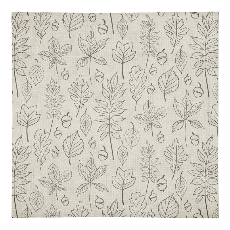 Loughman Cotton Floral Square Napkin, White