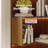 5-Tier Corner Bookcase with Display Led Lights, L-shaped Shelves with Baffles, Wooden Bookshelf for Living Room & Office