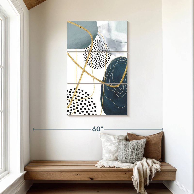 Avery Shapley Blue VI, 45" H x 28" W