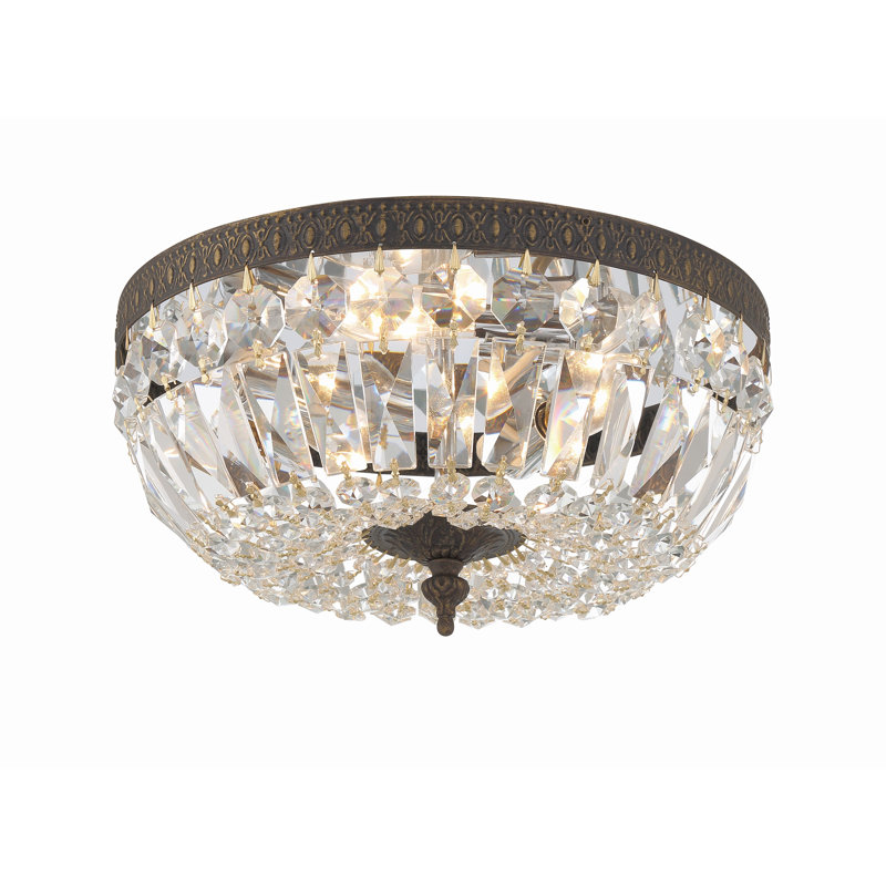 Plafonnier encastré 3 lumières Linal Elian, Bronze anglais