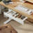 Electric Height Adjustable Desk with Storage Shelf,Standing Desk with 3 Drawers for Home Office-1213930102-1213929997