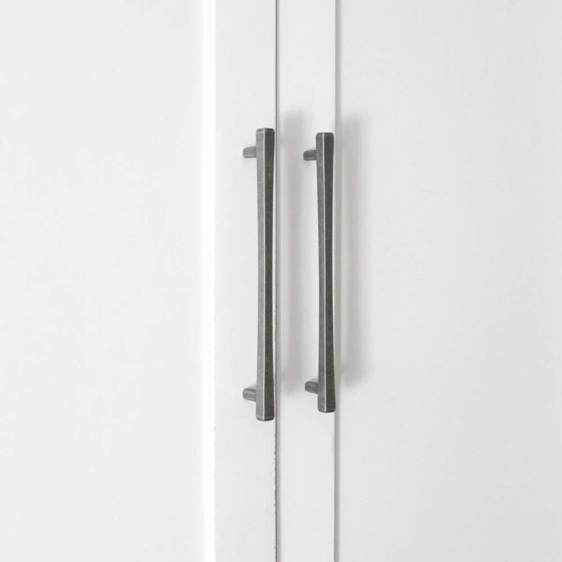 Diamond Tapered Bar / Handle Pull, Weathered Nickel, 4"