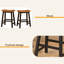 TABOURET SADDLE EN BOIS 24 po