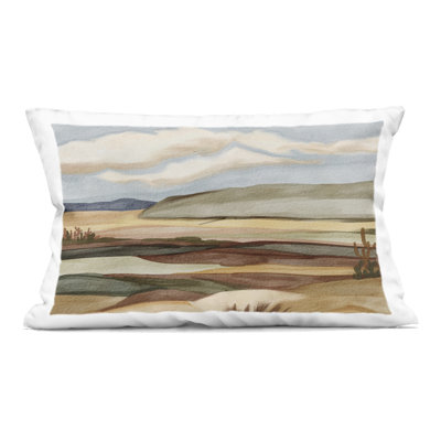 Coussin décoratif abstrait Abstract Wippling Waves, design par Lera