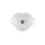 Le Creuset Cast Iron Traditional Heart Dish 1.25 Qt Peche Light Gold Heart Knob-400412651