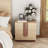 Modern Farmhouse 2 Drawer Nightstand With Grooved Design Front