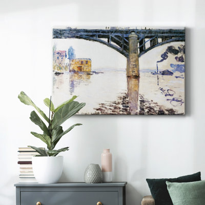 The Railroad Bridge at Argenteuil, 1874-Gallery Wrapped Canvas