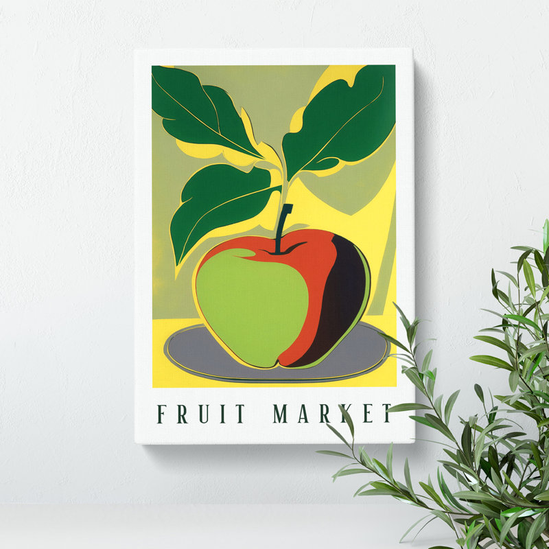 Fruit Market Exhibition Apple Vol.9 - Wrapped Canvas, 76cm H x 50cm W x 3cm D