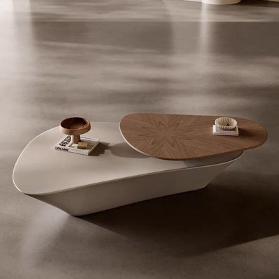 Shaped rotating creative end table