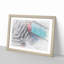 Painted Bricks in Abstract - Picture Frame Drawing Print-55735501-55735504