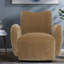 Chaises d'appoint pivotantes, salon compact en chenille
