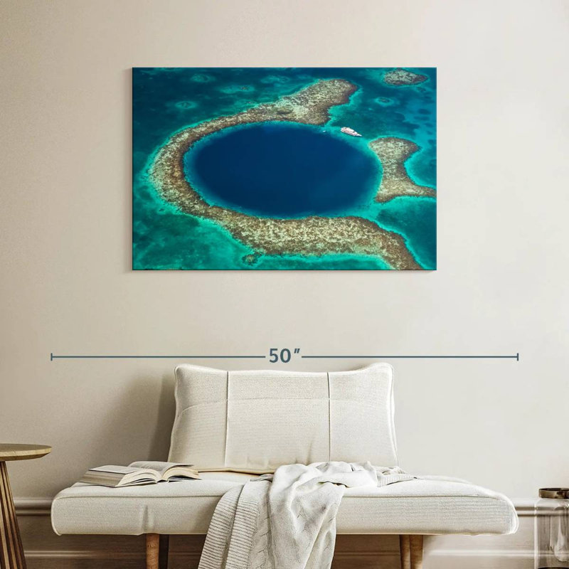 Grand trou bleu des Caraïbes, H 26 po x l 39 po