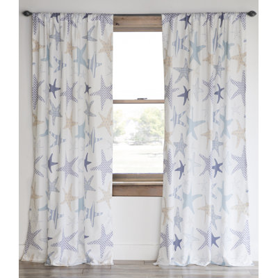 Custer Cotton Semi Sheer Curtain Pair