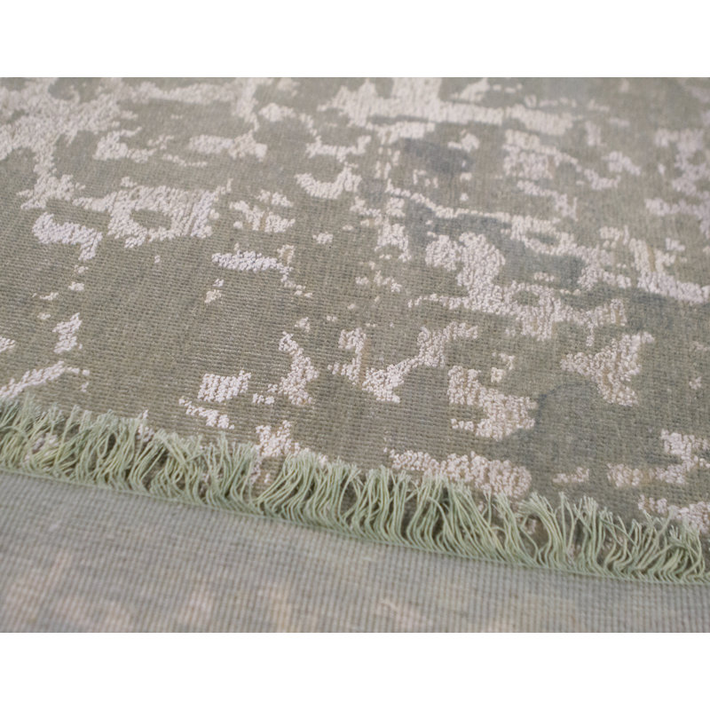 Kendale Abstract Area Rug in Olive/Beige