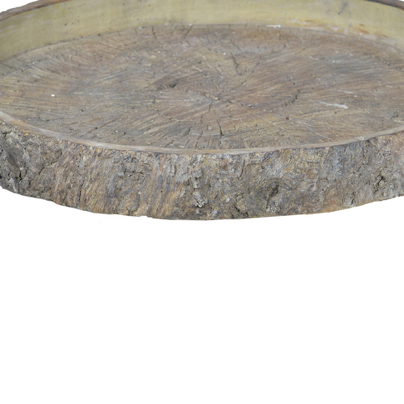 Assiette décorative Everli en gris, H 2 po x l 18,1 po x P 18,1 po