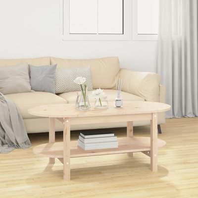 Couchtisch Tajana aus Massivholz mit Stauraum