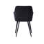 Yerres Modern Velvet Dining Chairs - Ergonomic Curved Back with Metal Legs - Armchair for Dining Room Kitchen Living Room-684277997-734878732