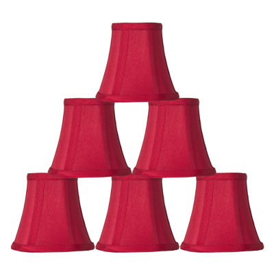 Abat-jour candélabre en soie / shantung cloche (à pince)