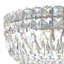 Petit Crystal Deluxe 5 Light 12in x 8in Flush Mount in Silver with Clear Radiance Crystals-312241335-312241333